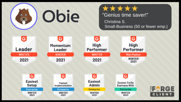 Obie receives numerous G2 awards