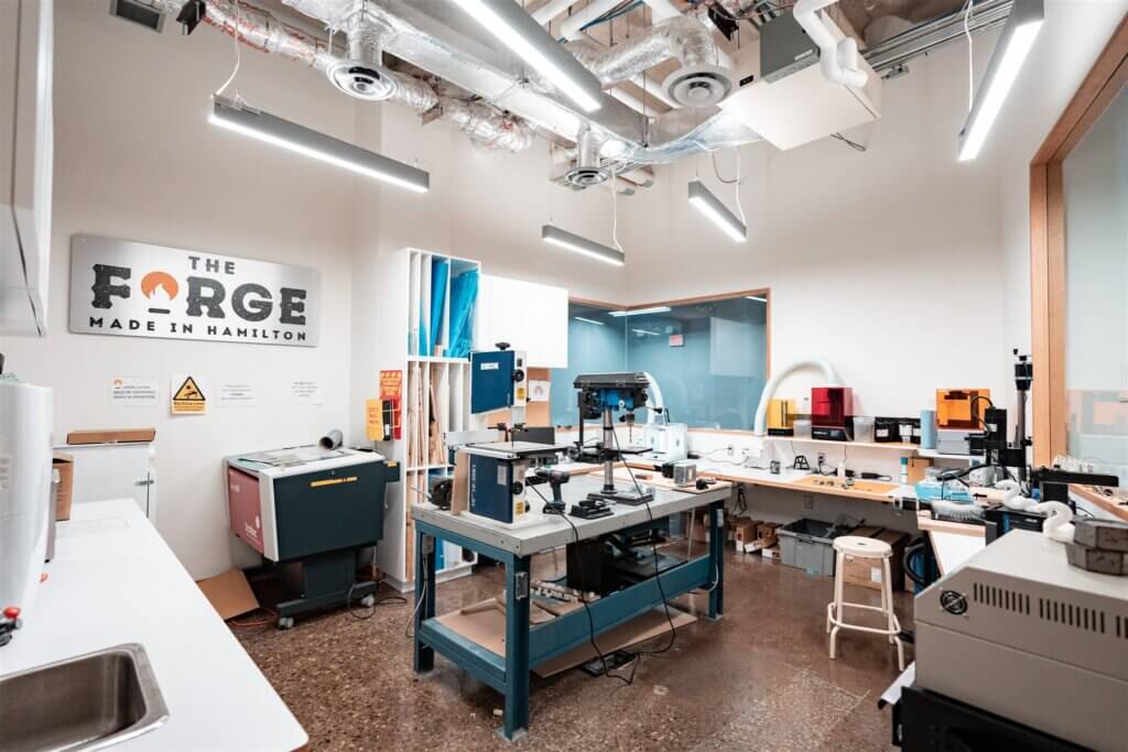 The Forge Makerspace in action.